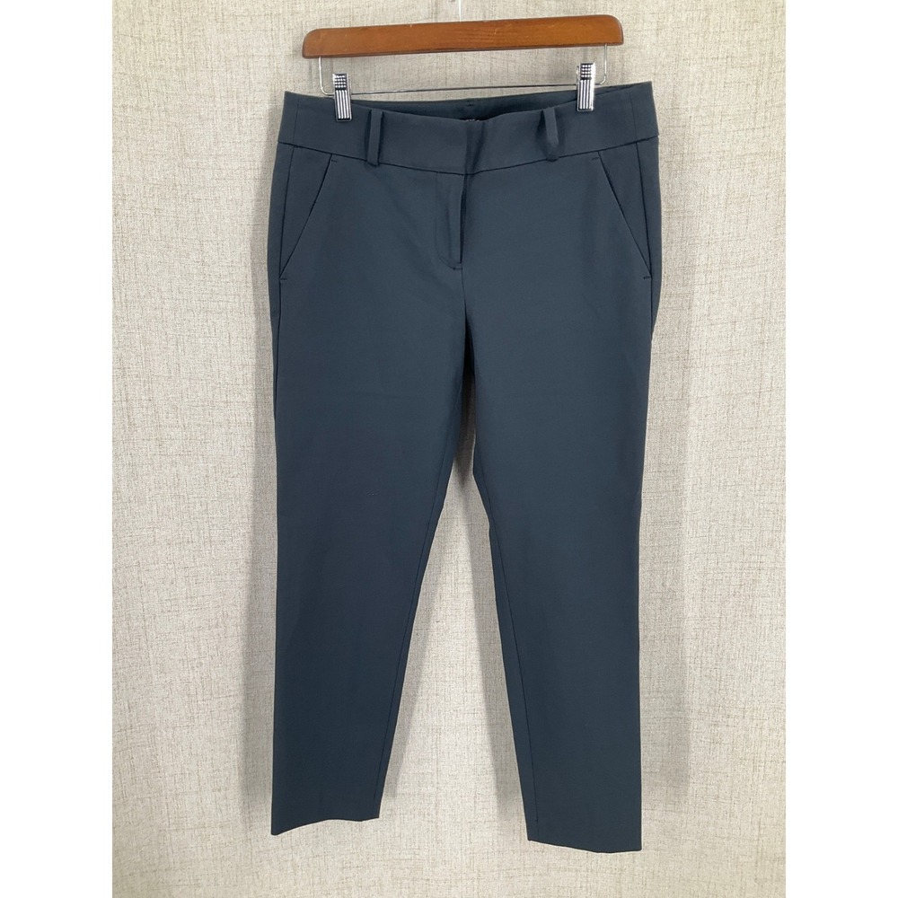Ann Taylor Loft Marisa Pants Women Size 8 Gray Cotton Stretch Work Classic NEW